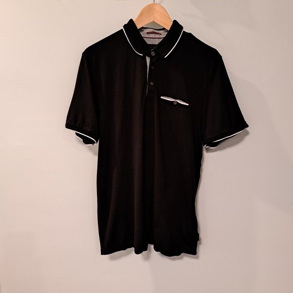 Ted Baker men's size 5 short sleeve 3 button polo - Picture 1 of 13